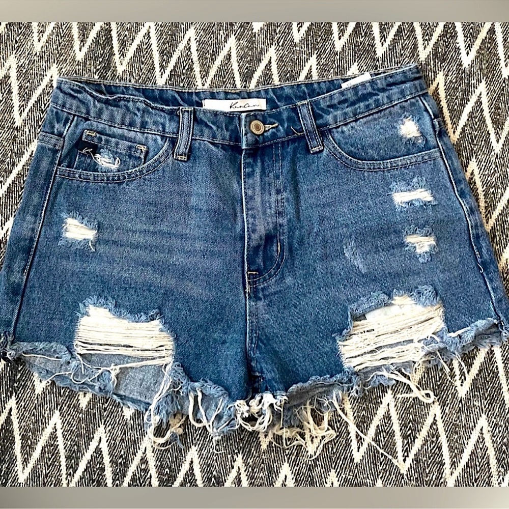 KanCan Distressed Jean Shorts
